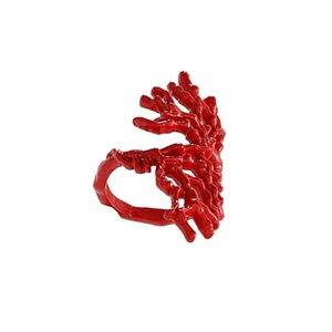 Zara Red Coral Shaped Ring
